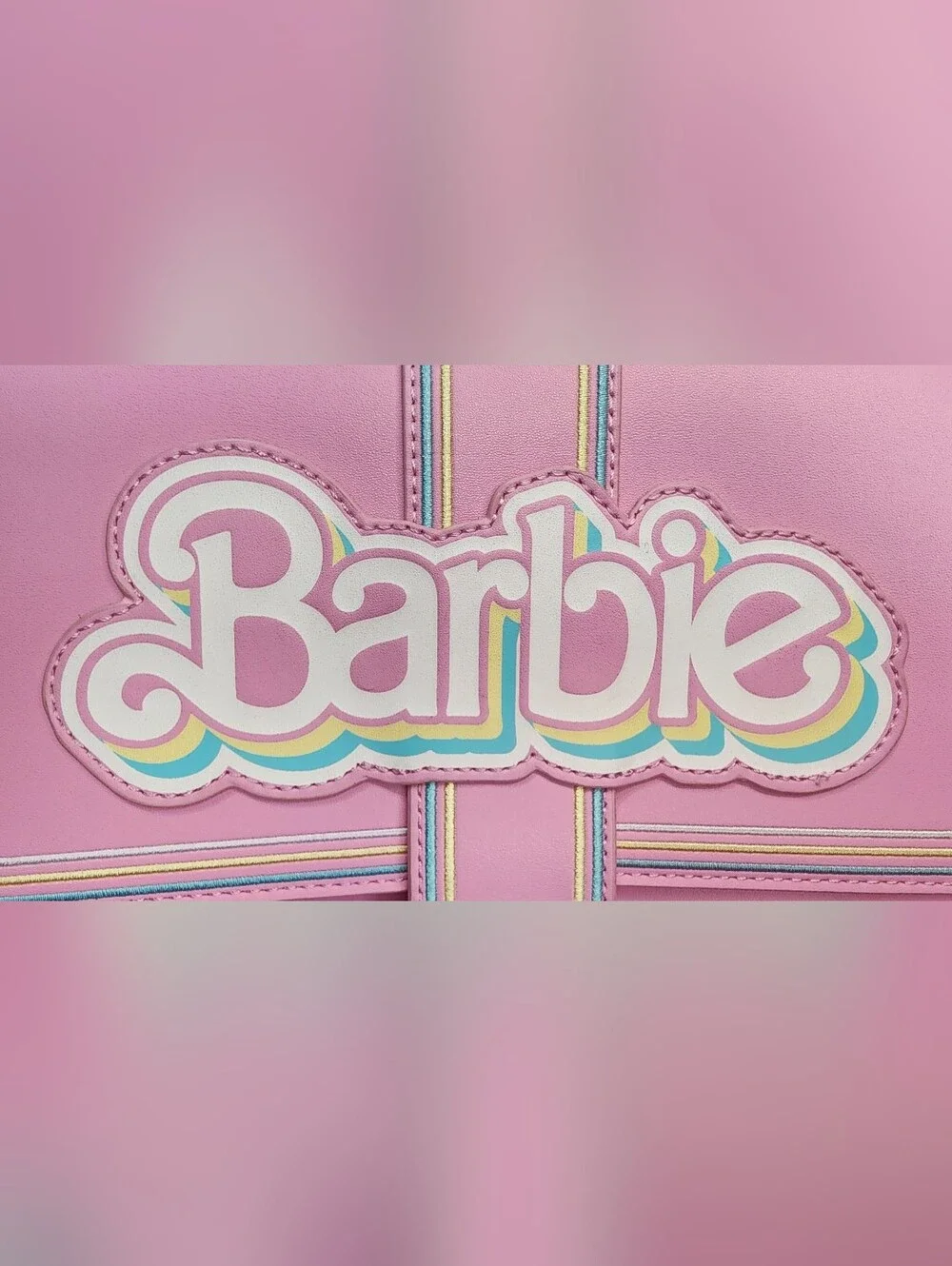 Loungefly Barbie 65th Anniversary Logo Crossbody Bag NWOT - Picture 5 of 15